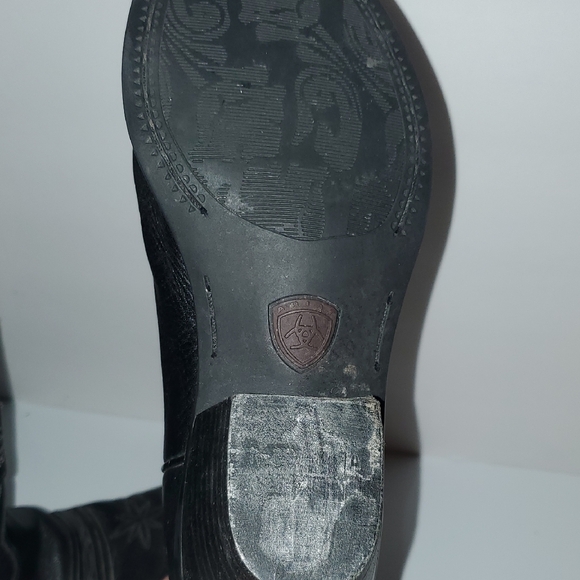 Ariat Black Leather Boots - Picture 5 of 7